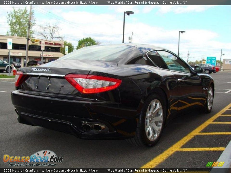 2008 Maserati GranTurismo Nero Carbonio (Metallic Black) / Nero Photo #4