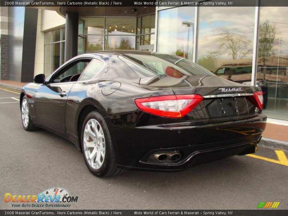 2008 Maserati GranTurismo Nero Carbonio (Metallic Black) / Nero Photo #6