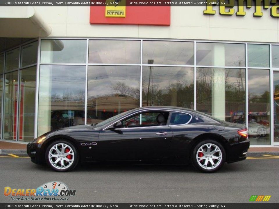 2008 Maserati GranTurismo Nero Carbonio (Metallic Black) / Nero Photo #7