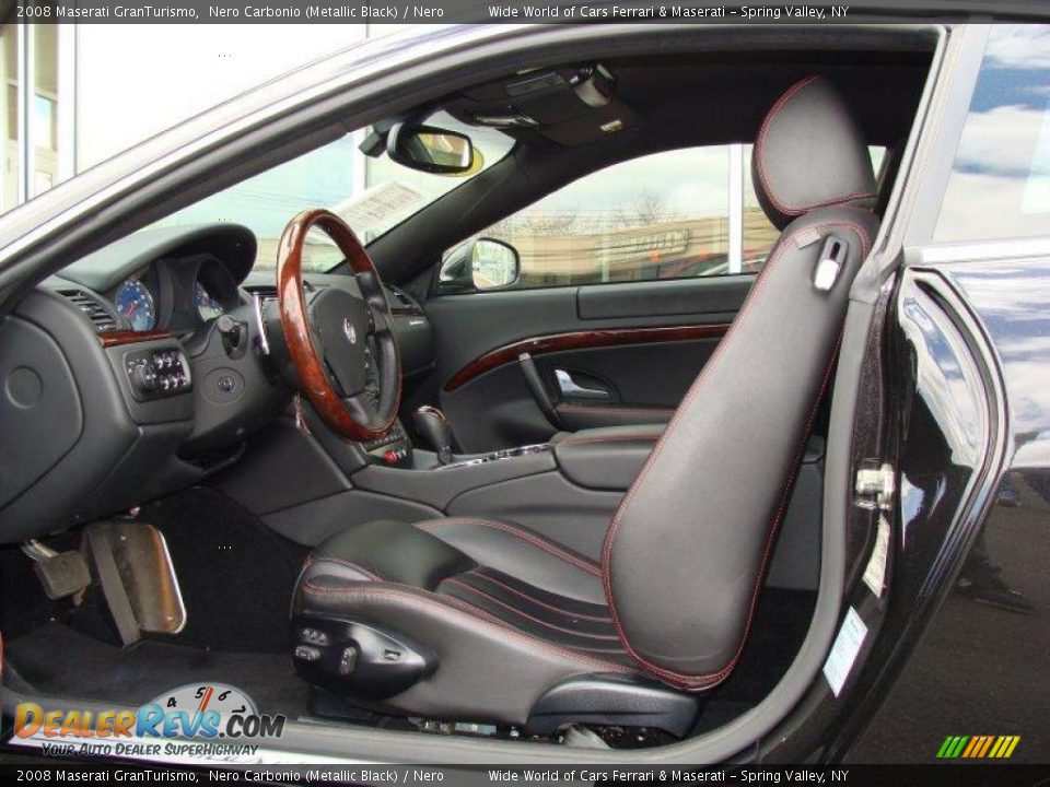 2008 Maserati GranTurismo Nero Carbonio (Metallic Black) / Nero Photo #10