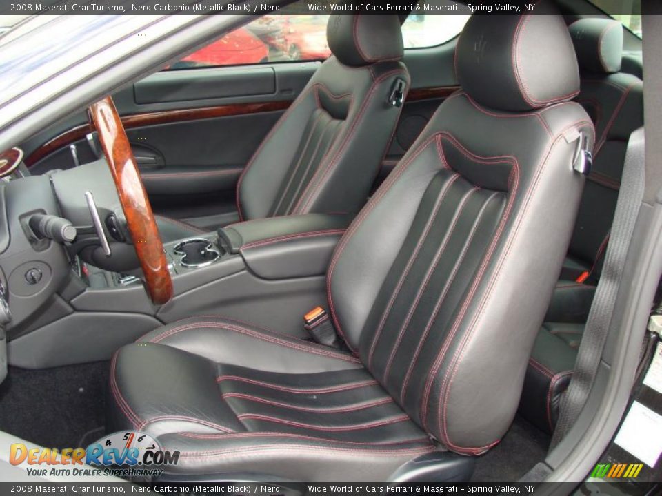 2008 Maserati GranTurismo Nero Carbonio (Metallic Black) / Nero Photo #13