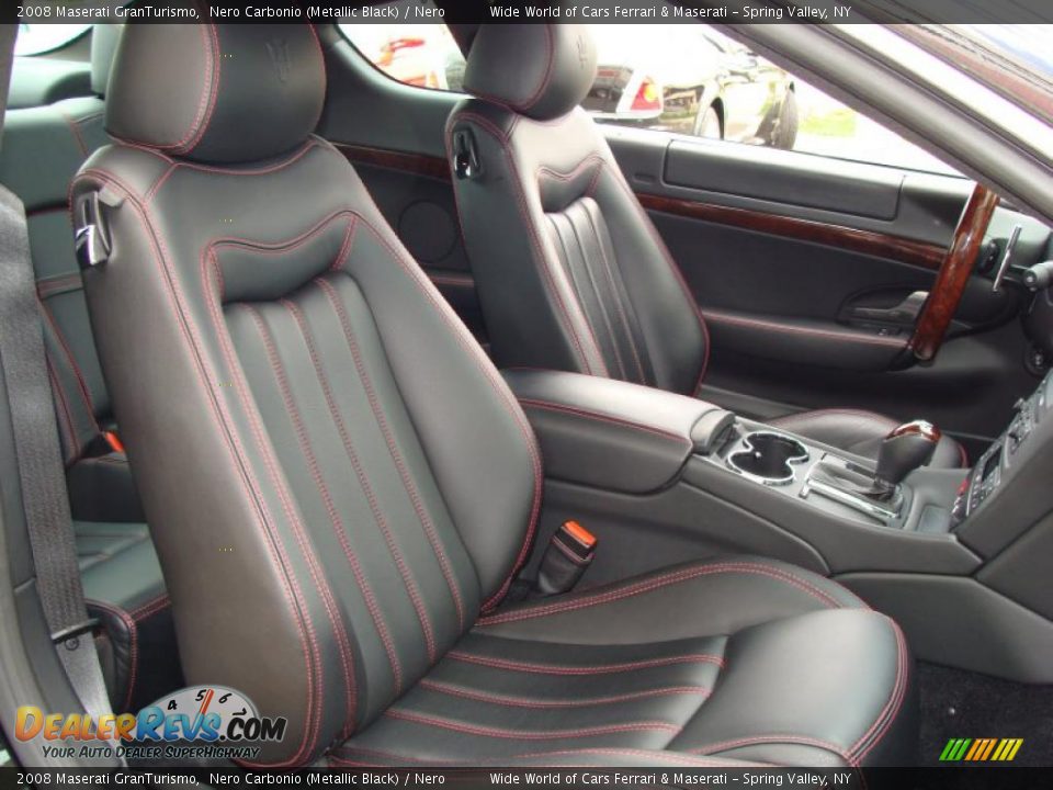 2008 Maserati GranTurismo Nero Carbonio (Metallic Black) / Nero Photo #15