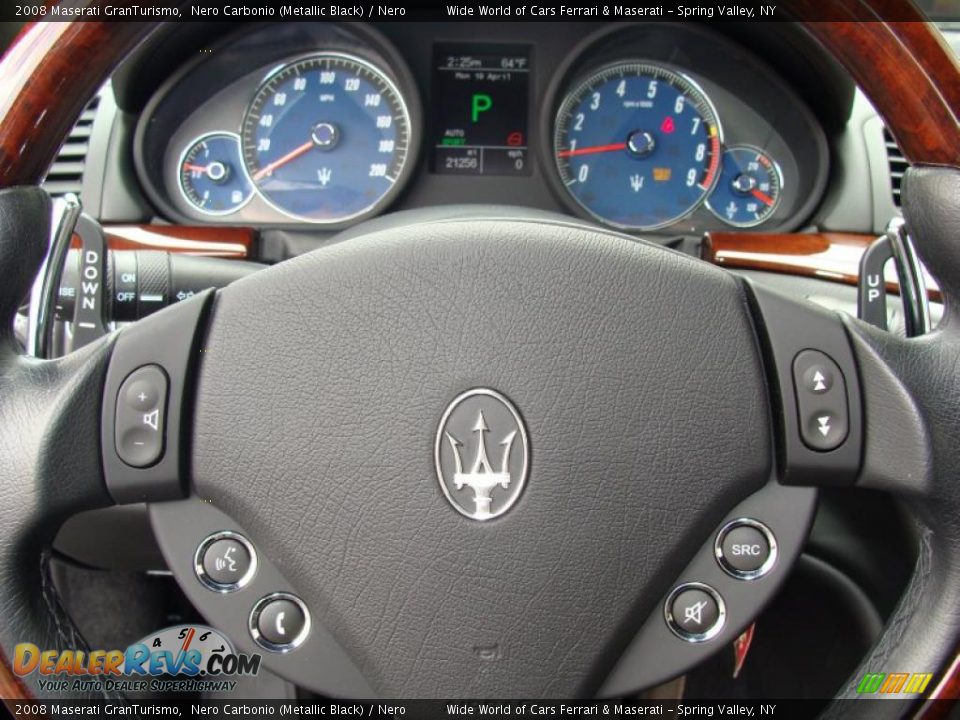2008 Maserati GranTurismo Nero Carbonio (Metallic Black) / Nero Photo #20