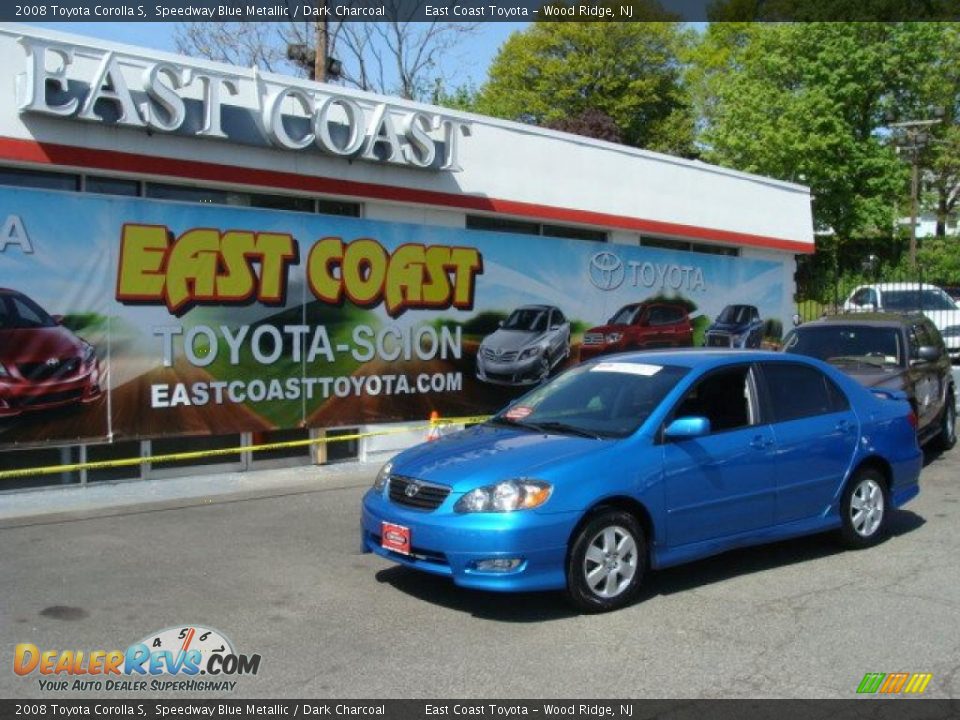 2008 Toyota Corolla S Speedway Blue Metallic / Dark Charcoal Photo #1