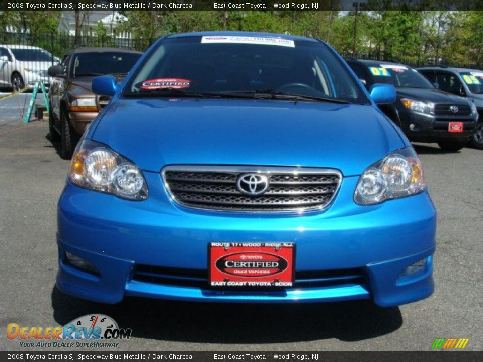 2008 Toyota Corolla S Speedway Blue Metallic / Dark Charcoal Photo #2