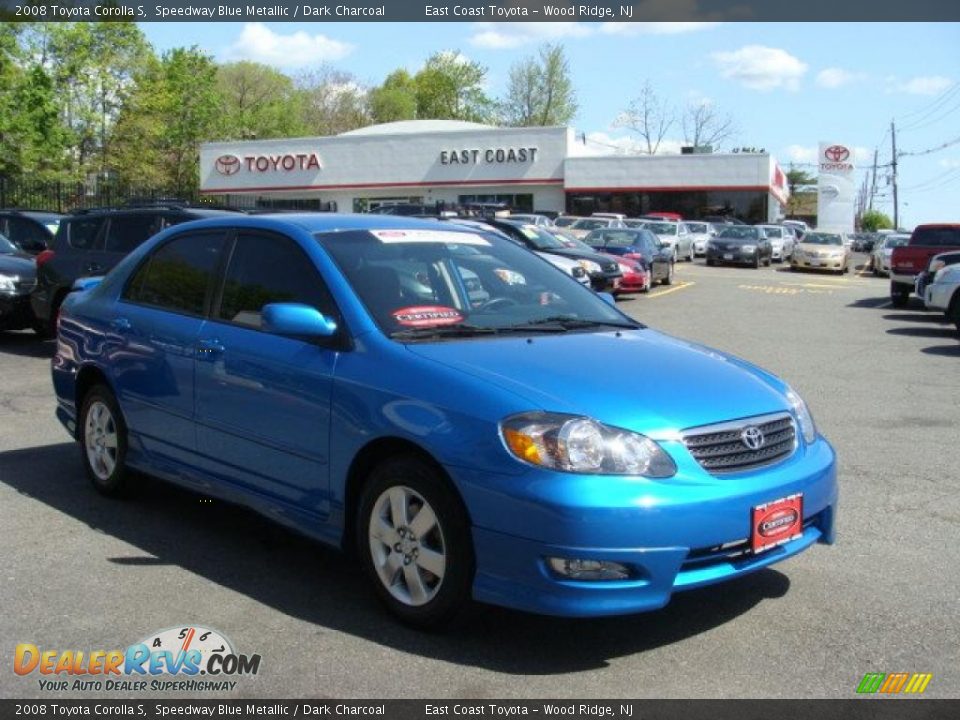 2008 Toyota Corolla S Speedway Blue Metallic / Dark Charcoal Photo #3