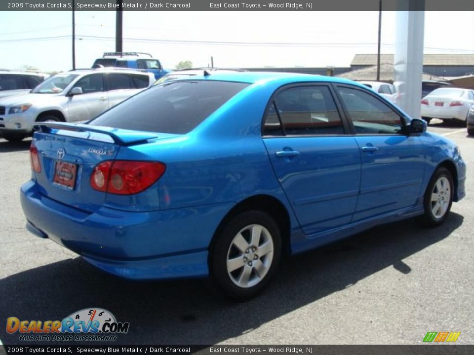 2008 Toyota Corolla S Speedway Blue Metallic / Dark Charcoal Photo #4