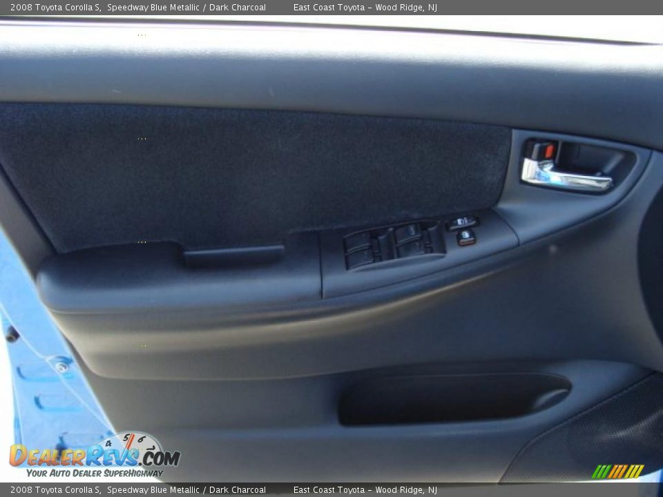 2008 Toyota Corolla S Speedway Blue Metallic / Dark Charcoal Photo #6