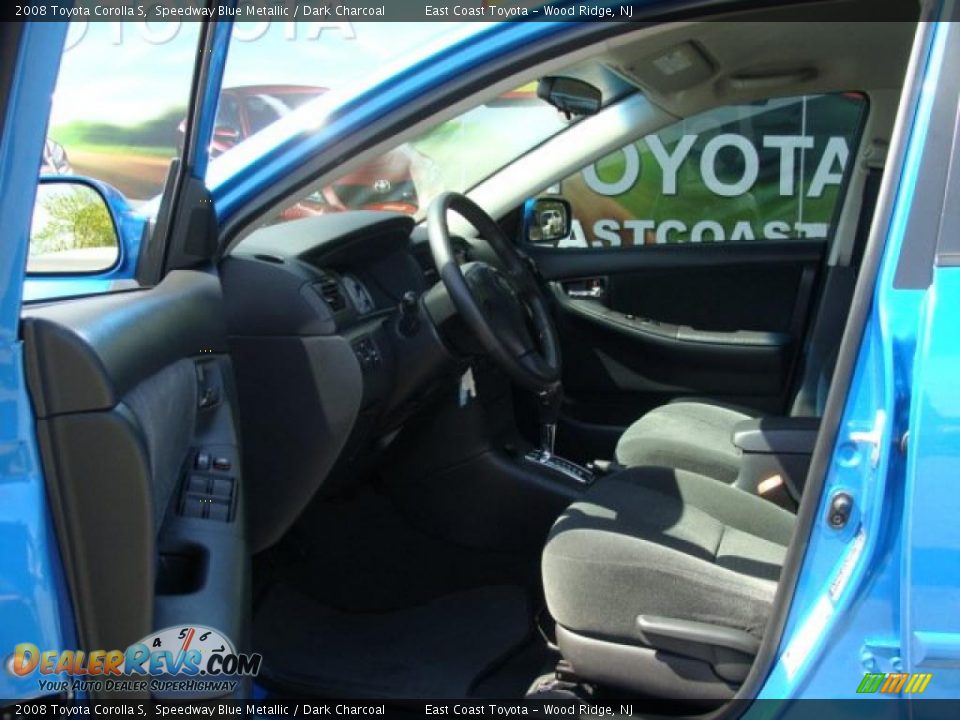 2008 Toyota Corolla S Speedway Blue Metallic / Dark Charcoal Photo #7