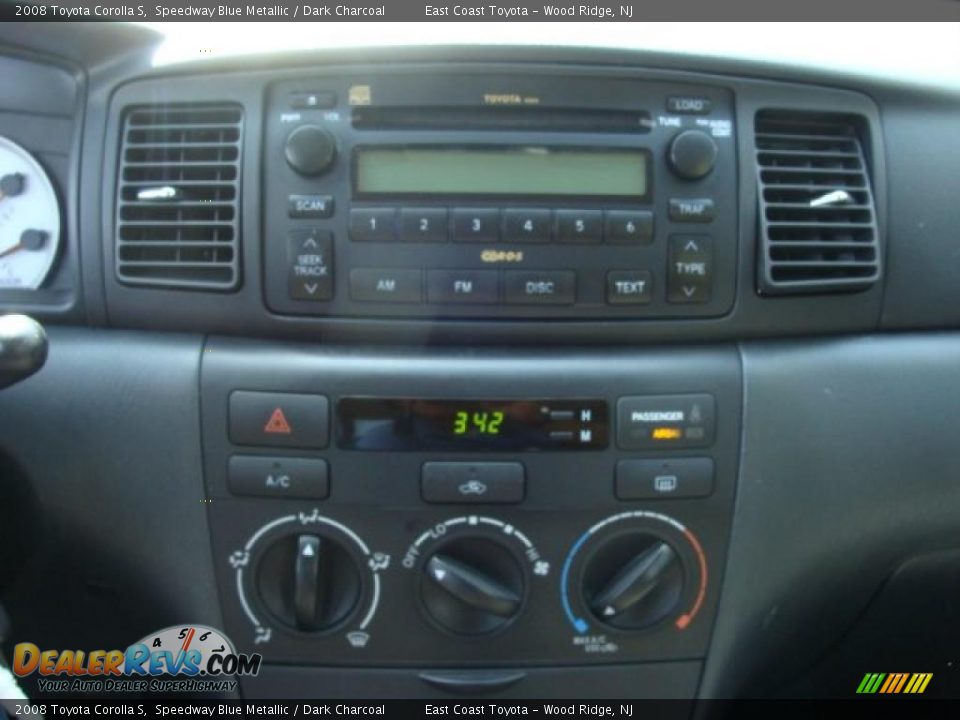2008 Toyota Corolla S Speedway Blue Metallic / Dark Charcoal Photo #11