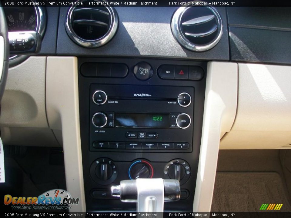 2008 Ford Mustang V6 Premium Convertible Performance White / Medium Parchment Photo #15