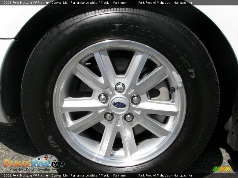 2008 Ford Mustang V6 Premium Convertible Performance White / Medium Parchment Photo #16