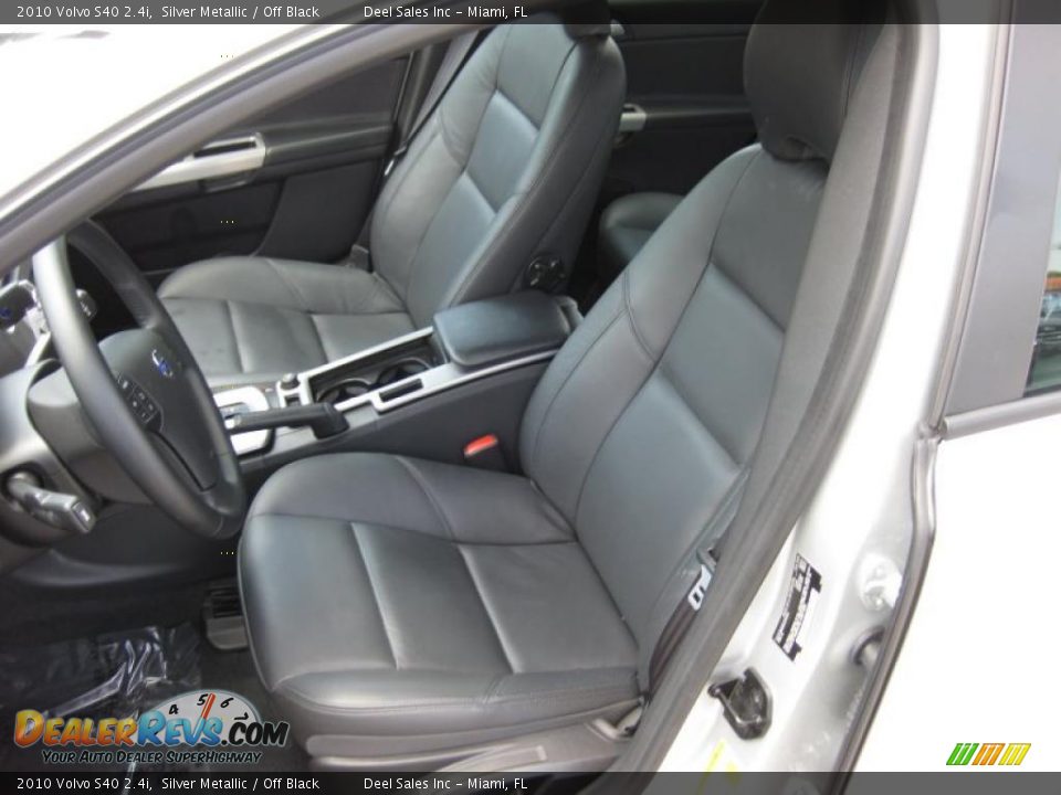 2010 Volvo S40 2.4i Silver Metallic / Off Black Photo #9