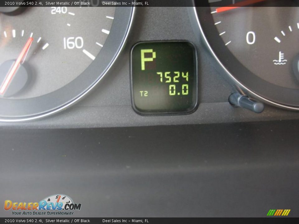 2010 Volvo S40 2.4i Silver Metallic / Off Black Photo #15