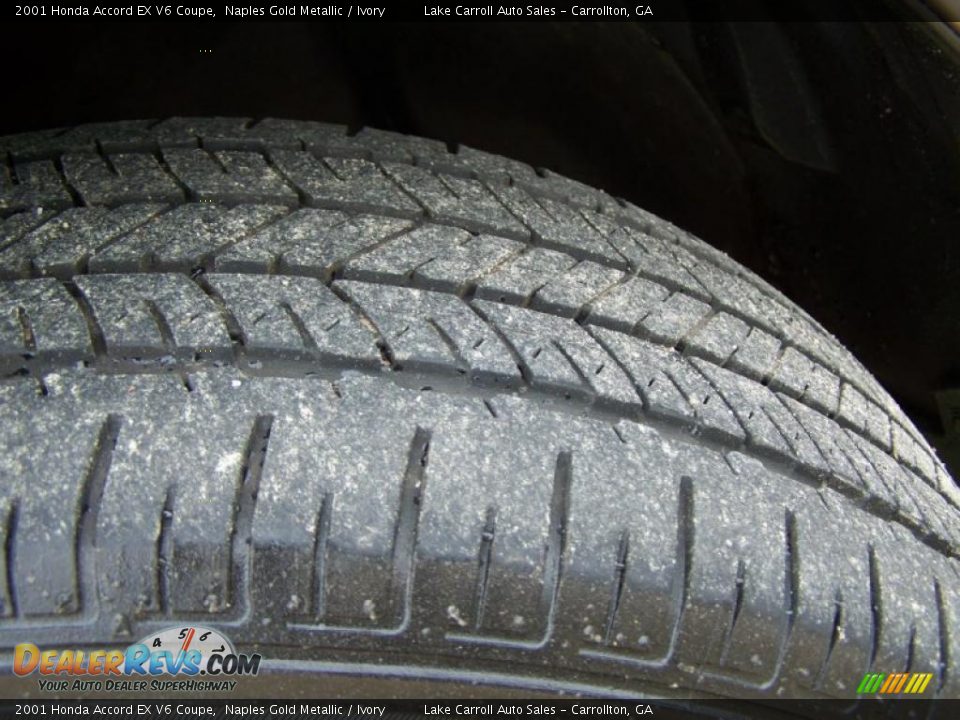 2001 Honda Accord EX V6 Coupe Naples Gold Metallic / Ivory Photo #24