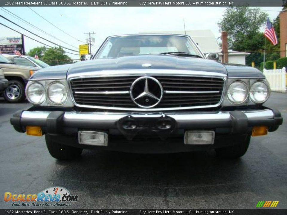 1982 Mercedes-Benz SL Class 380 SL Roadster Dark Blue / Palomino Photo #2