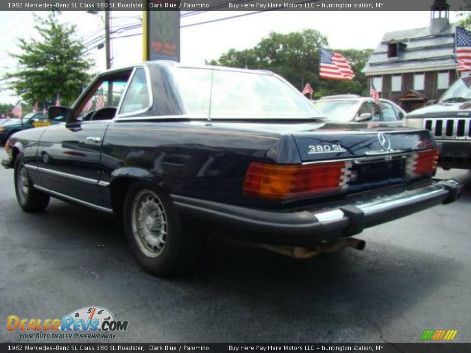 1982 Mercedes-Benz SL Class 380 SL Roadster Dark Blue / Palomino Photo #4