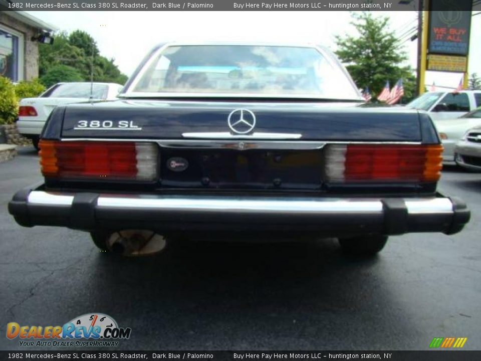 1982 Mercedes-Benz SL Class 380 SL Roadster Dark Blue / Palomino Photo #5