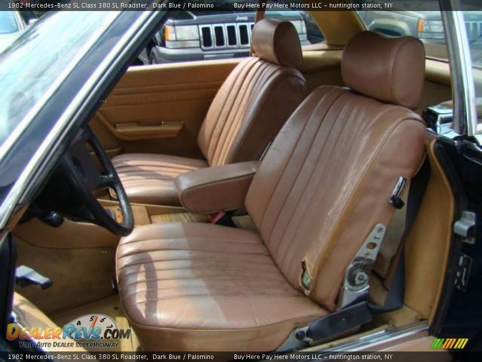 1982 Mercedes-Benz SL Class 380 SL Roadster Dark Blue / Palomino Photo #6