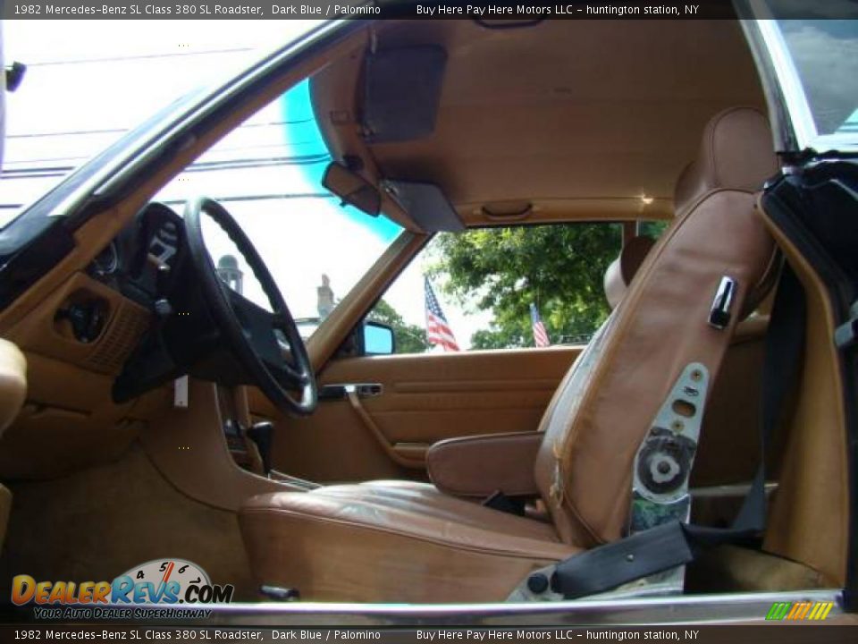 1982 Mercedes-Benz SL Class 380 SL Roadster Dark Blue / Palomino Photo #7