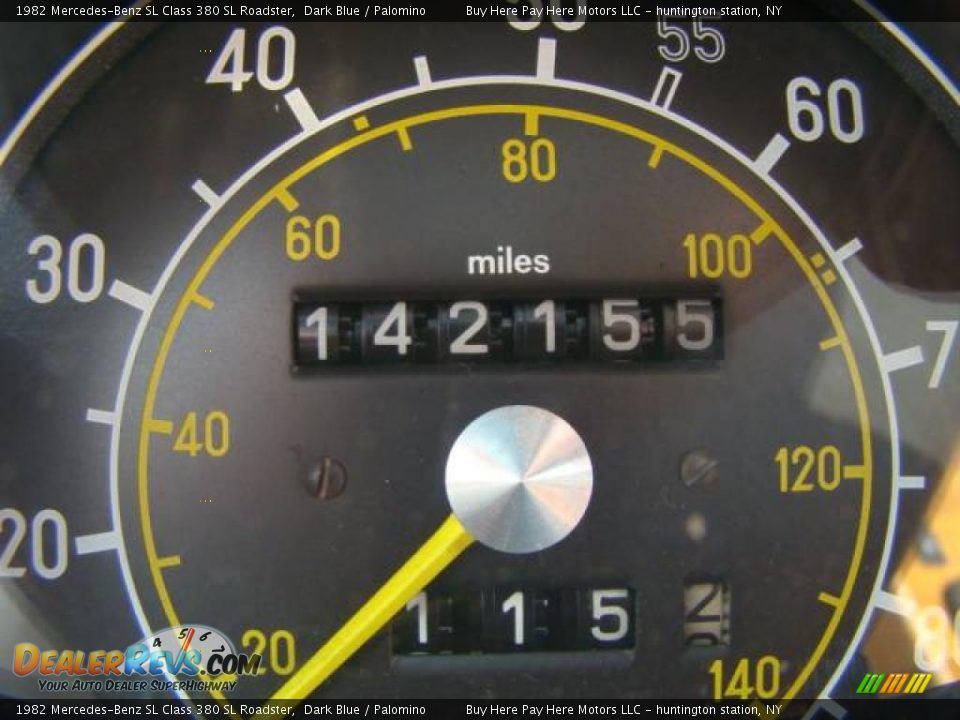 1982 Mercedes-Benz SL Class 380 SL Roadster Dark Blue / Palomino Photo #13