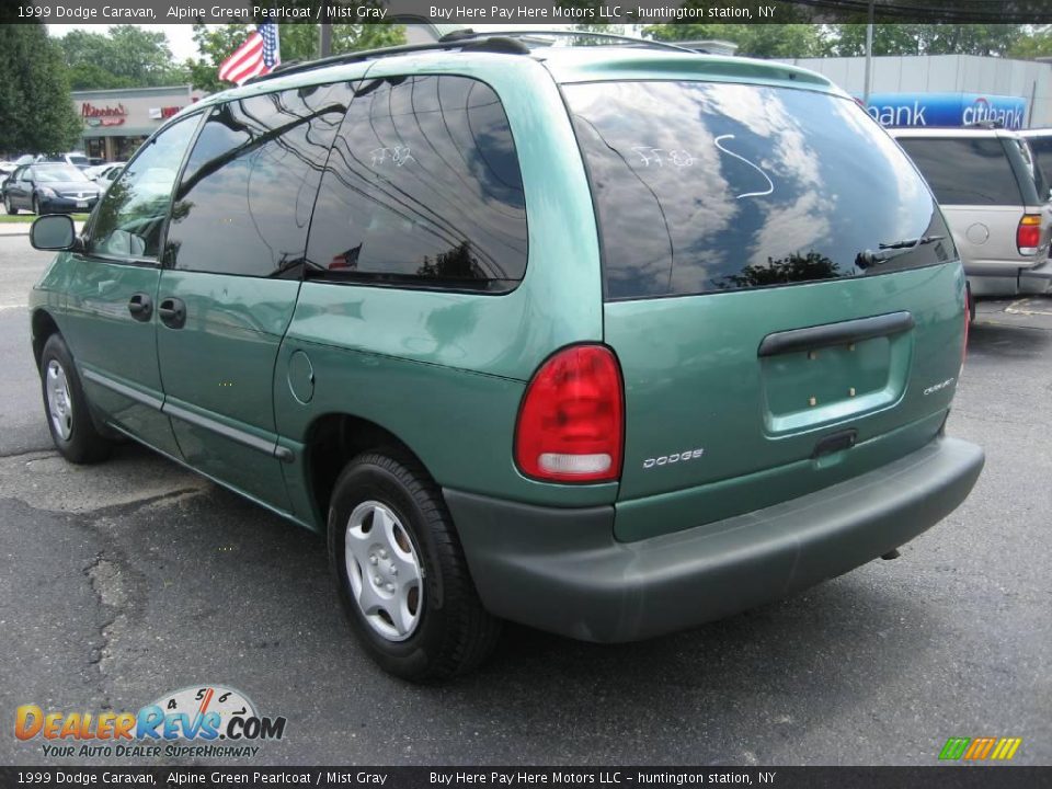 1999 Dodge Caravan Alpine Green Pearlcoat / Mist Gray Photo #4