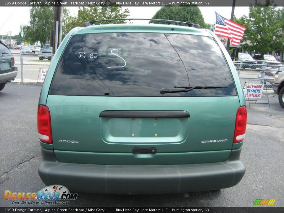 1999 Dodge Caravan Alpine Green Pearlcoat / Mist Gray Photo #5