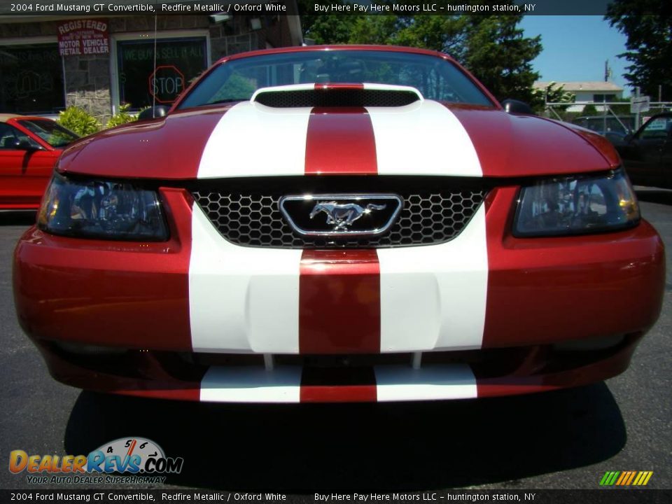 2004 Ford Mustang GT Convertible Redfire Metallic / Oxford White Photo #1