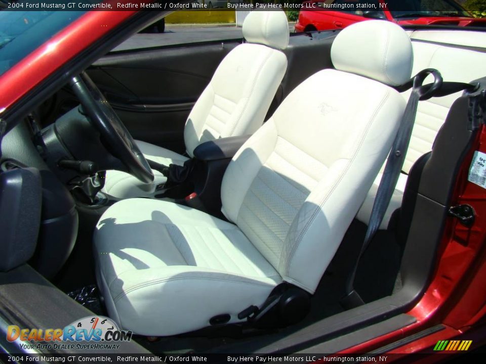 2004 Ford Mustang GT Convertible Redfire Metallic / Oxford White Photo #6