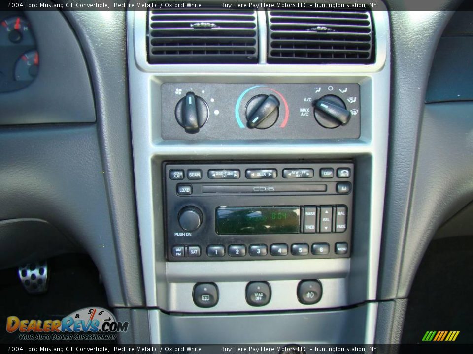 2004 Ford Mustang GT Convertible Redfire Metallic / Oxford White Photo #11