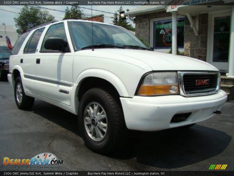 2000 GMC Jimmy SLE 4x4 Summit White / Graphite Photo #1