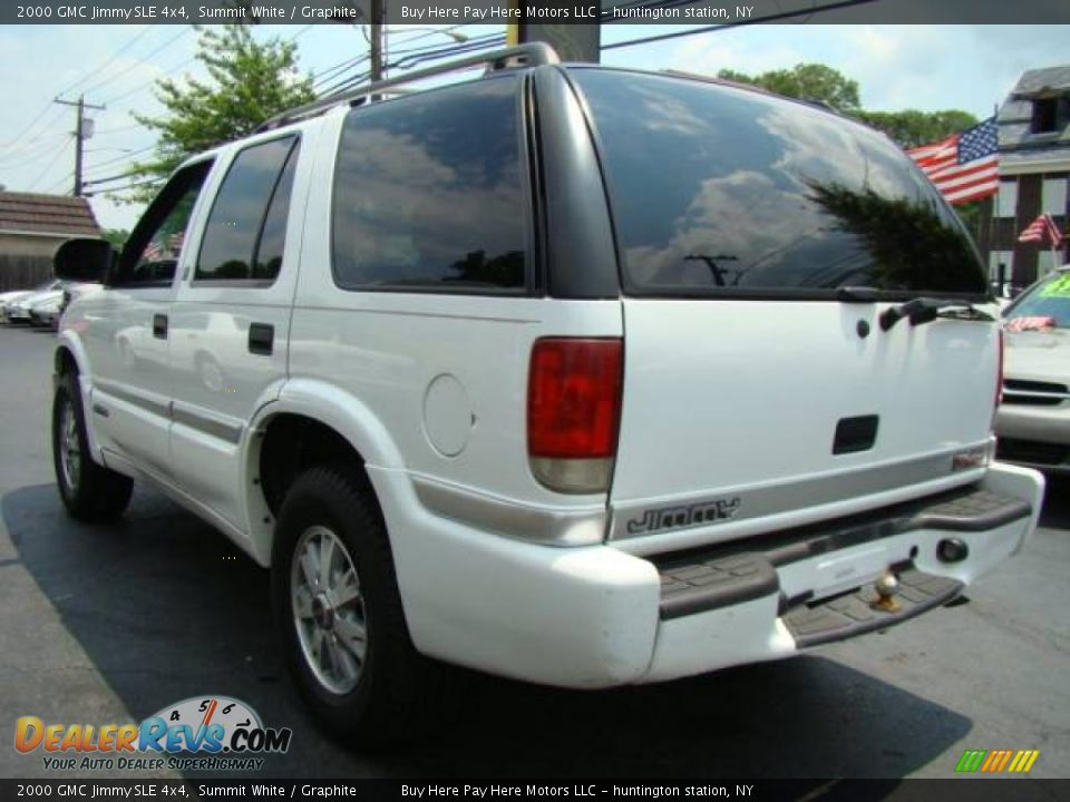 2000 GMC Jimmy SLE 4x4 Summit White / Graphite Photo #3