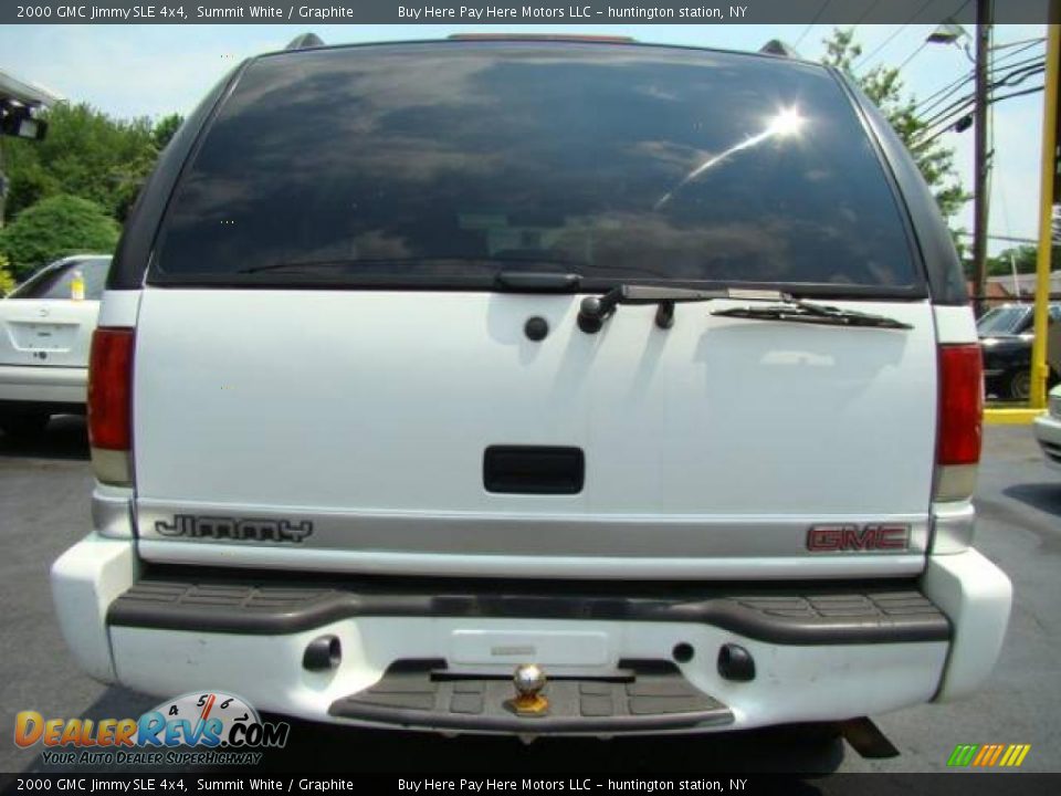 2000 GMC Jimmy SLE 4x4 Summit White / Graphite Photo #4