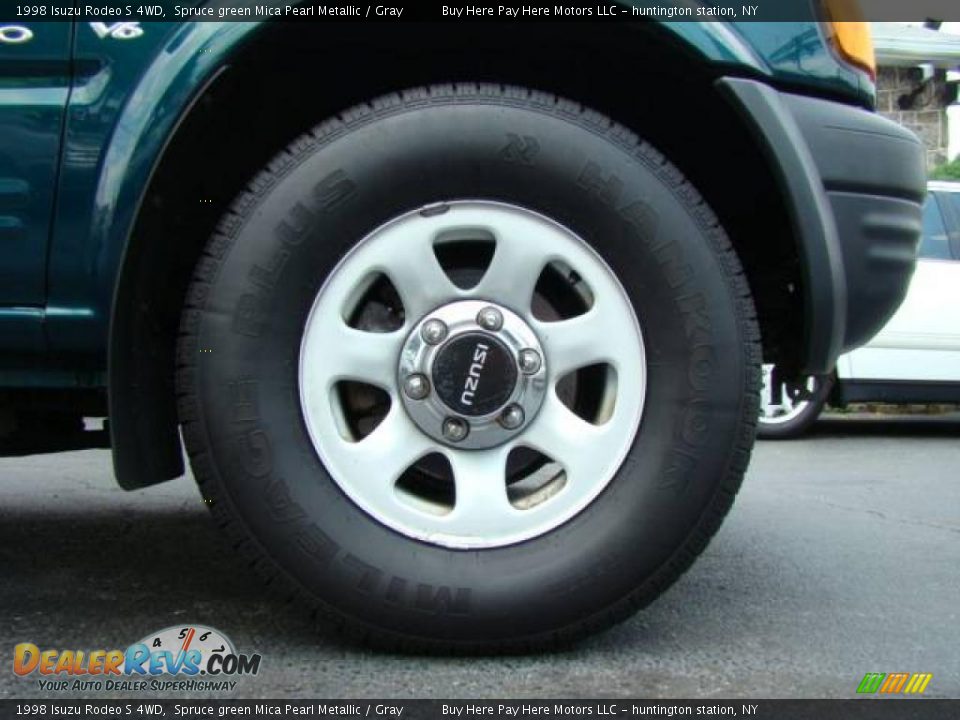 1998 Isuzu Rodeo S 4WD Spruce green Mica Pearl Metallic / Gray Photo #5