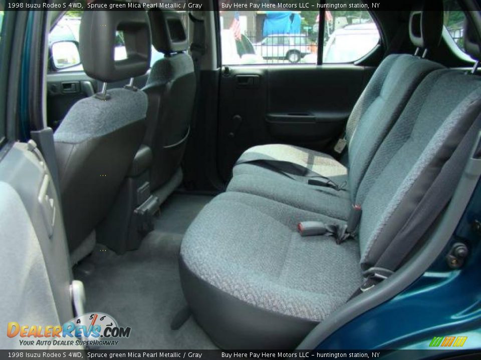 1998 Isuzu Rodeo S 4WD Spruce green Mica Pearl Metallic / Gray Photo #14