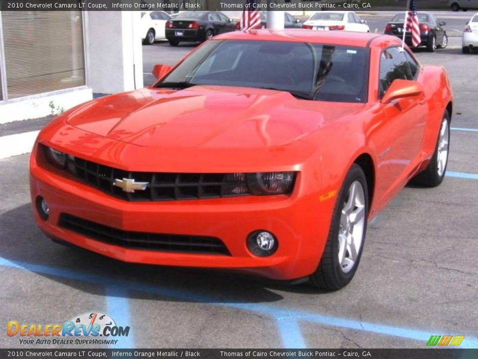 2010 Chevrolet Camaro LT Coupe Inferno Orange Metallic / Black Photo #2