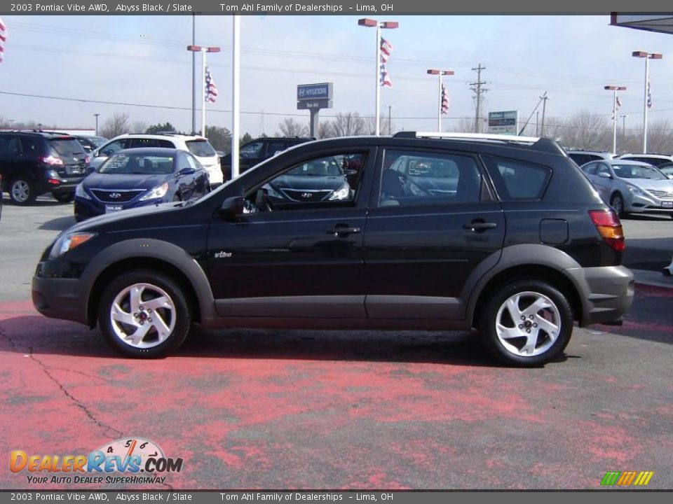 2003 Pontiac Vibe AWD Abyss Black / Slate Photo #2