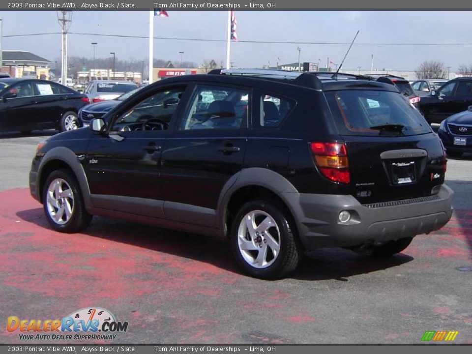 2003 Pontiac Vibe AWD Abyss Black / Slate Photo #3