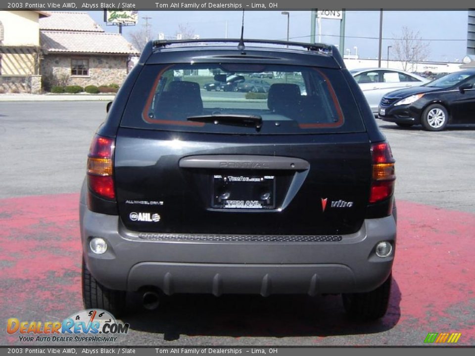 2003 Pontiac Vibe AWD Abyss Black / Slate Photo #4