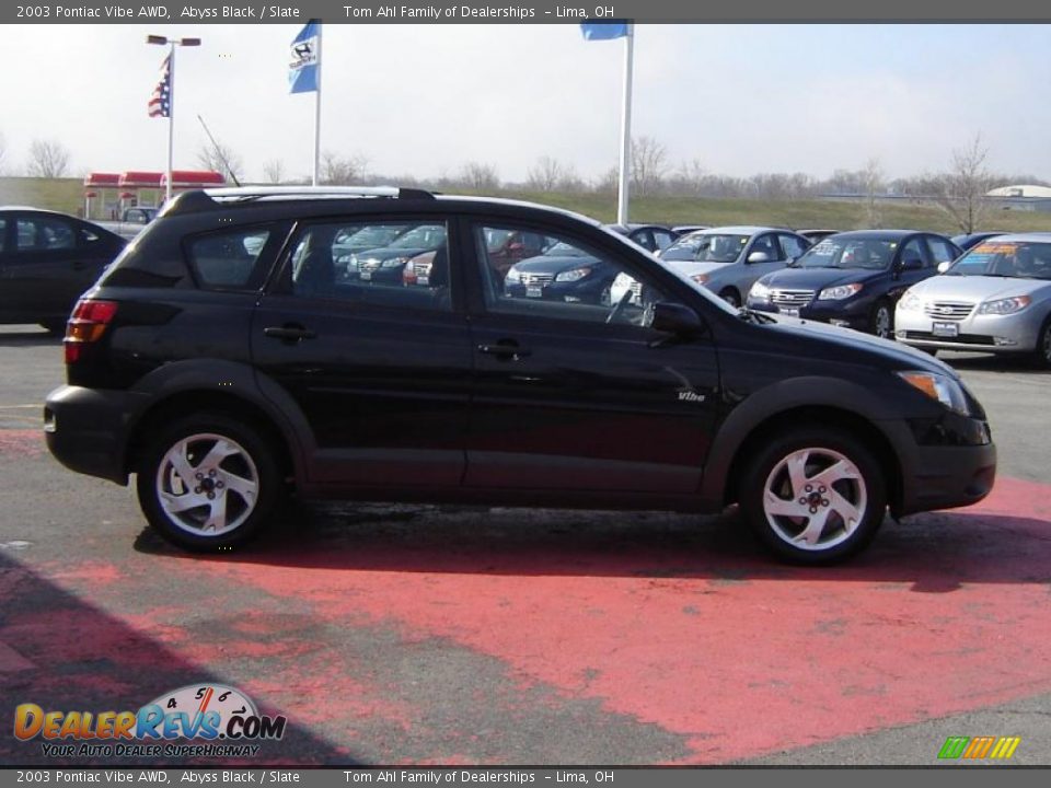 2003 Pontiac Vibe AWD Abyss Black / Slate Photo #6