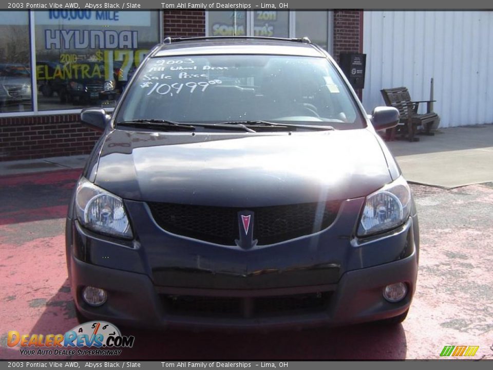 2003 Pontiac Vibe AWD Abyss Black / Slate Photo #8
