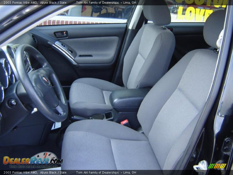 2003 Pontiac Vibe AWD Abyss Black / Slate Photo #9