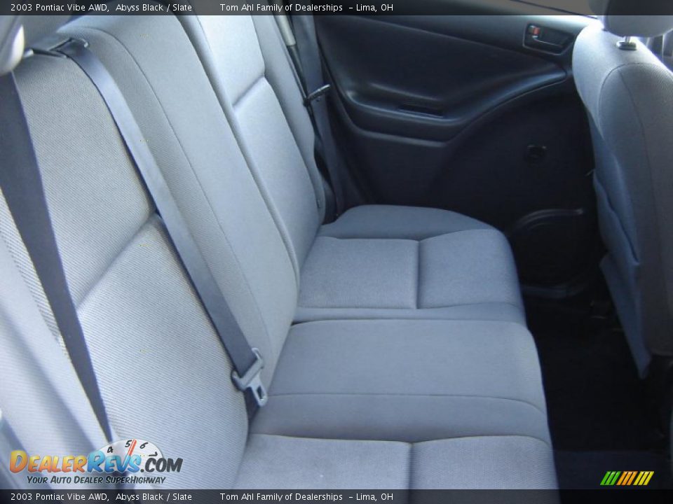 2003 Pontiac Vibe AWD Abyss Black / Slate Photo #12