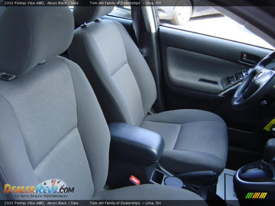 2003 Pontiac Vibe AWD Abyss Black / Slate Photo #13