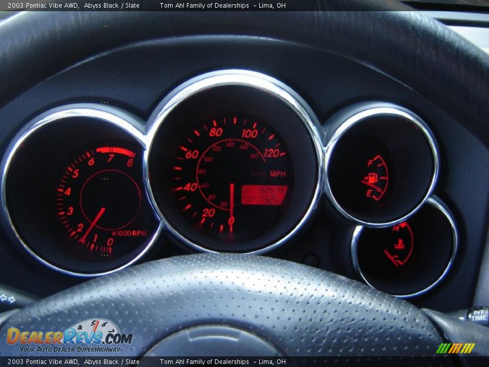 2003 Pontiac Vibe AWD Abyss Black / Slate Photo #14