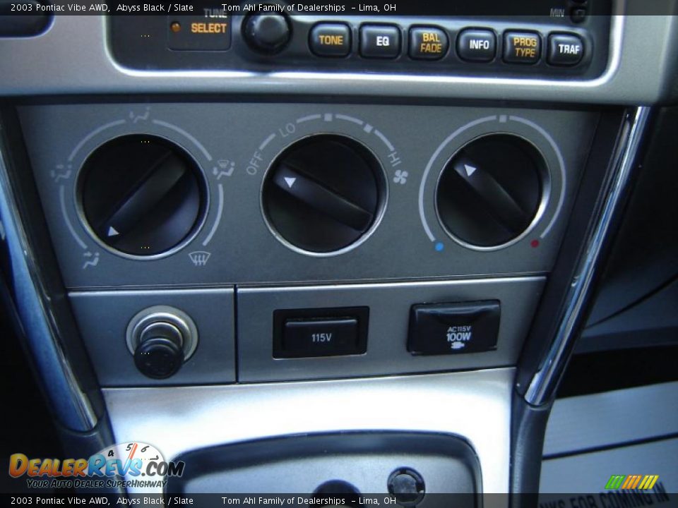 2003 Pontiac Vibe AWD Abyss Black / Slate Photo #19