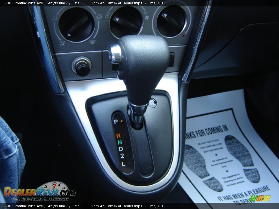 2003 Pontiac Vibe AWD Abyss Black / Slate Photo #20
