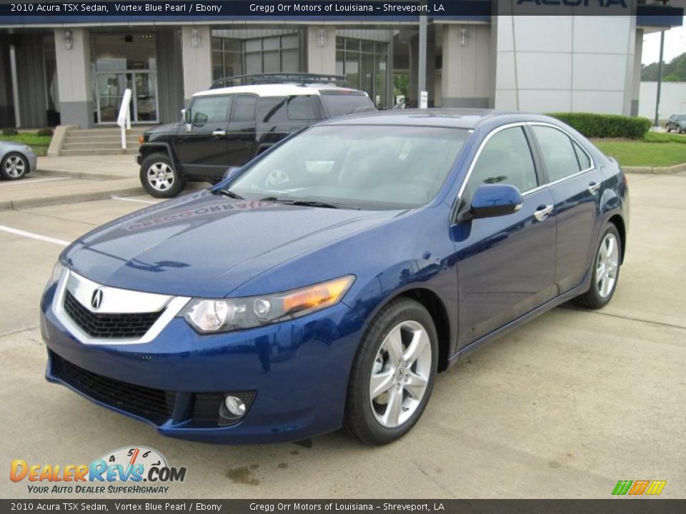 2010 Acura TSX Sedan Vortex Blue Pearl / Ebony Photo #1
