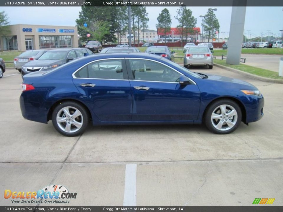 2010 Acura TSX Sedan Vortex Blue Pearl / Ebony Photo #4