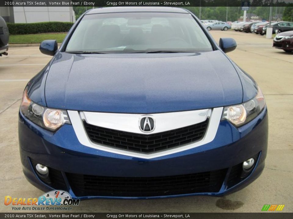 2010 Acura TSX Sedan Vortex Blue Pearl / Ebony Photo #5